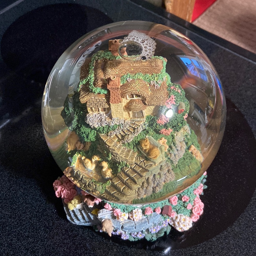 “Welcome To My World “ Water Globe Music Box